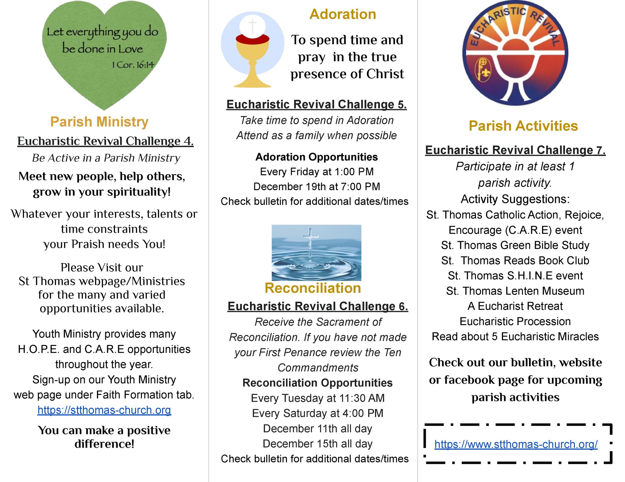 Eucharistic Revival St Thomas the Apostle Church Delmar, NY